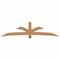 Ekena Millwork Davenport Timber Gable Bracket, Western Red Cedar, 108"W x 27"H x 3 1/2"D x 5 1/2"F, 6/12 Pitch GBW108X27X0406DAV00SWR - alternate 1